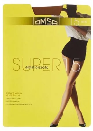 Колготки Omsa Super 15 den, размер 2-S, daino (бежевый)