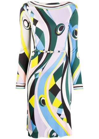 Emilio Pucci платье с абстрактным принтом