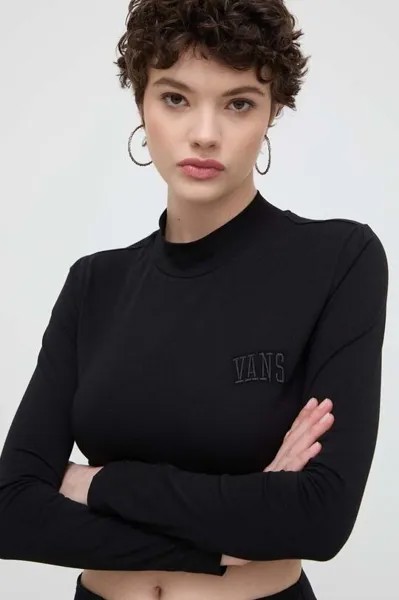 Лонгслив Vans, черный