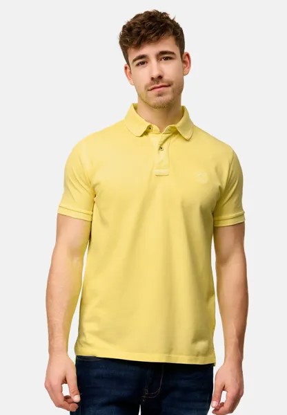 Рубашка-поло Regular Fit INDICODE JEANS, неоновый желтый