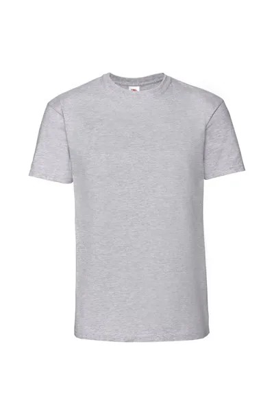Футболка Iconic 195 Ringspun Premium Fruit of the Loom, серый