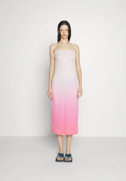 Дневное платье MONOGRAM BANDEAU Fiorucci, светло-розовый