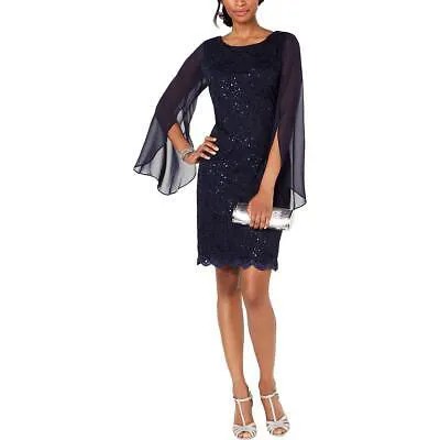 Женское кружевное коктейльное платье-футляр с пайетками Connected Apparel BHFO 6945