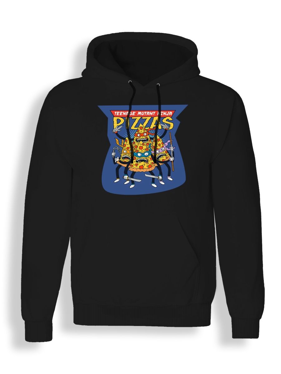 Худи унисекс СувенирShop Пицца/Pizza/Food 2 черное 3XL