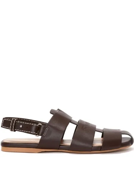 JW Anderson сандалии с ремешками, коричневый
