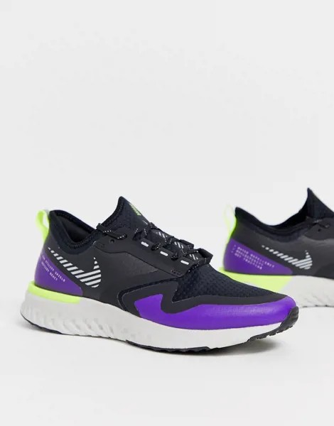Фиолетовые кроссовки Nike Running odyssey react 2 shield-Фиолетовый