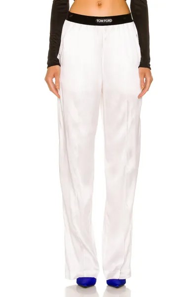 Брюки Tom Ford Satin, белый