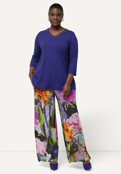 Тканевые брюки TROPICAL FLOWER ELASTIC WAIST Ulla Popken, разноцветный