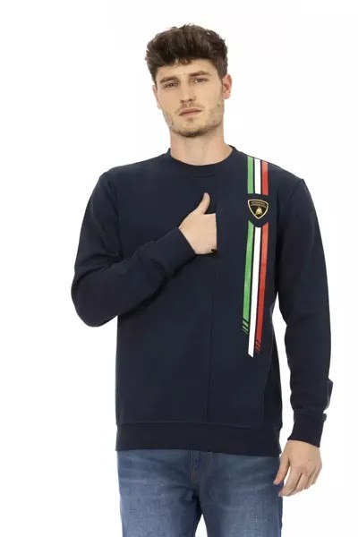 Хлопковый мужской свитер Automobili Lamborghini, синий
