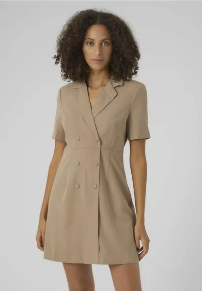 Летнее платье Vero Moda, серебристая норка