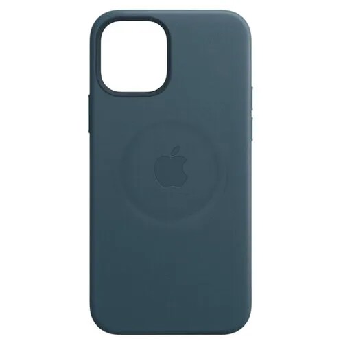 Чехол-накладка Apple MagSafe кожаный для iPhone 12/iPhone 12 Pro балтийский синий