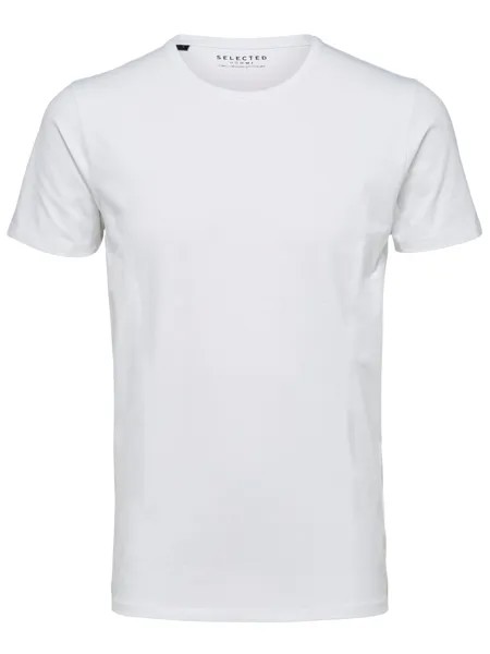 Футболка SELECTED HOMME NEW PIMA, белый