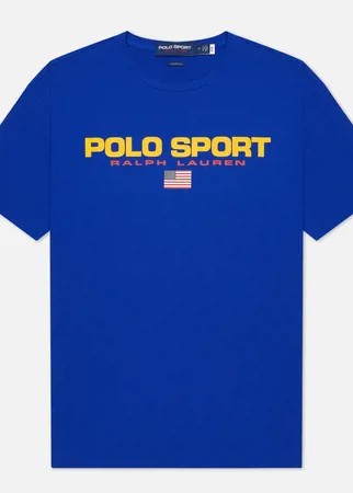 Мужская футболка Polo Ralph Lauren Polo Sport, цвет голубой, размер M