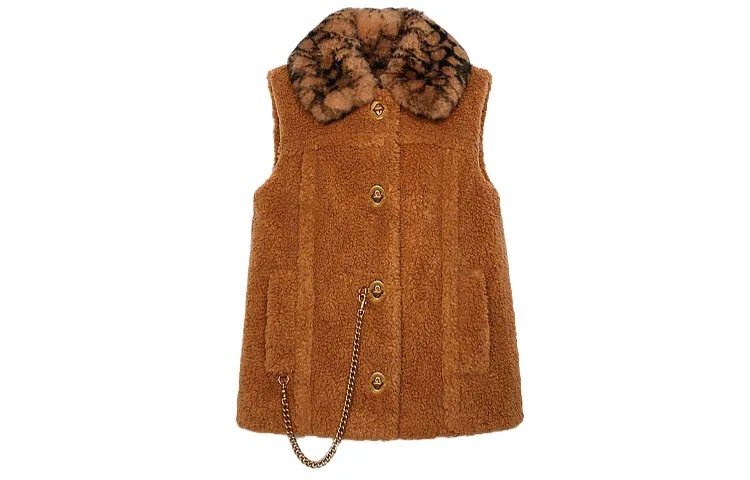Женский жилет COACH, цвет Brown
