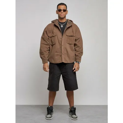 Джинсовая куртка MTFORCE, размер 54, коричневый