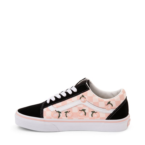 Кеды Vans Old Skool Checkerboard Peaches Skate Shoe, черный/розовый