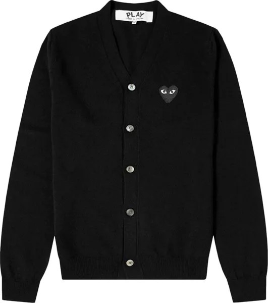 Кардиган Comme des Garçons PLAY Small Heart Cardigan 'Black', черный