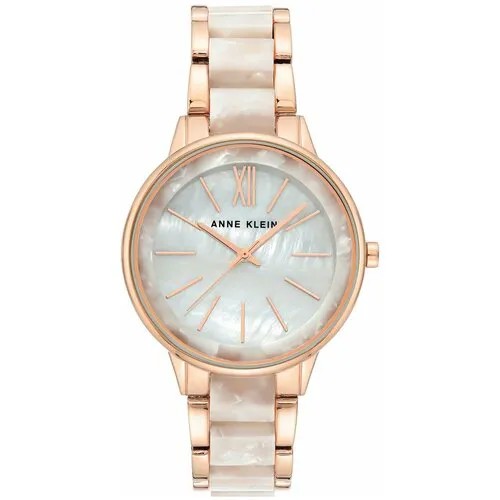 Наручные часы ANNE KLEIN Plastic 1412RGWT, розовый, белый