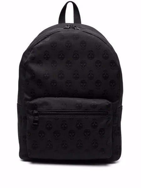 Alexander McQueen рюкзак Biker Skull с жаккардовым логотипом