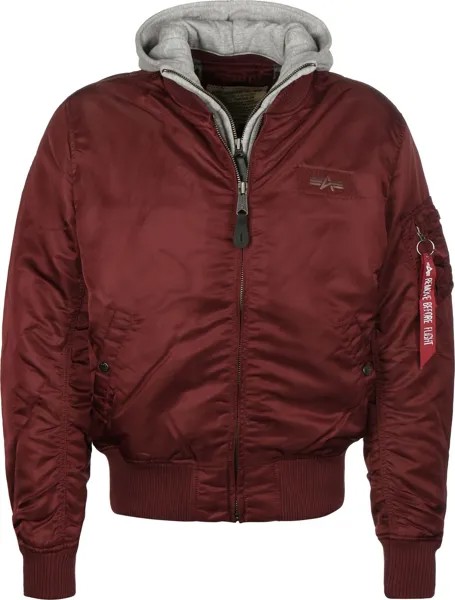 Межсезонная куртка Alpha Industries MA-1 D-Tec, бургундия