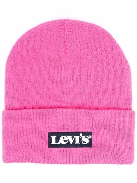 Levi's Kids шапка бини с аппликацией-логотипом
