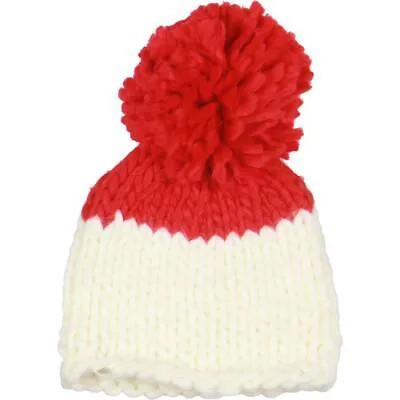 Женская теплая шапка-бини цвета слоновой кости с помпонами Free People O/S BHFO 5837