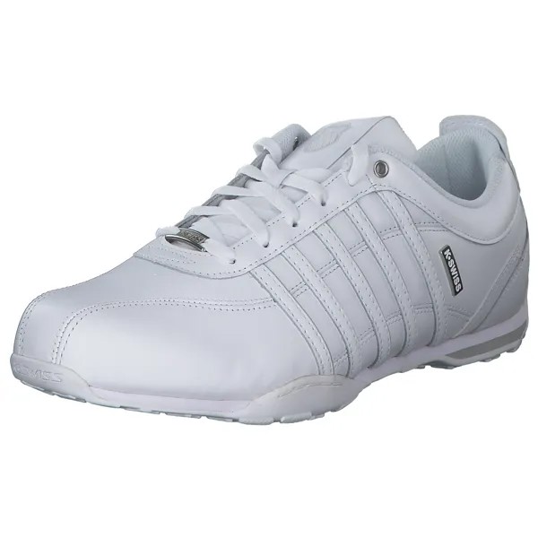 Низкие кроссовки K SWISS Low, цвет WHITE/WHITE/GRAY VIOLET/SPLIT