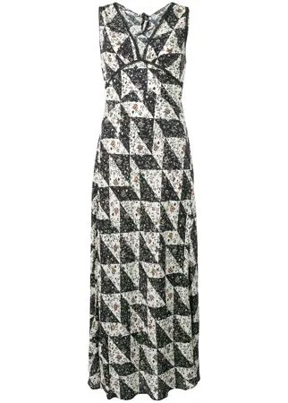 Alexa Chung платье 'Bias' с плиточным цветочным принтом