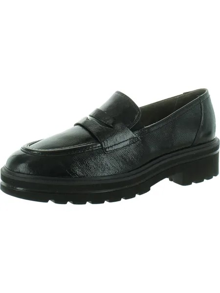 Мужские лоферы Samone из лакированной кожи с мягкой стелькой Paul Green, цвет Black Crinkled Patent