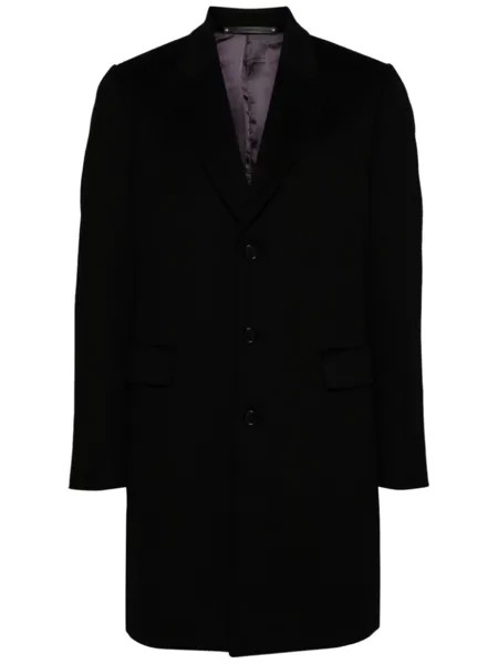 Однобортное кашемировое пальто Paul Smith, черный