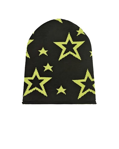 Черная шапка с желтыми звездами Catya детская