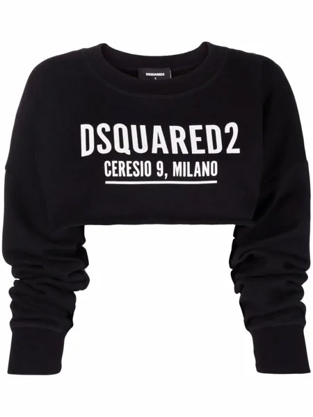 Dsquared2 укороченная толстовка с логотипом