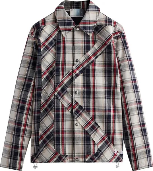 Куртка Kith Plaid Initial K Jacket 'Oat', разноцветный