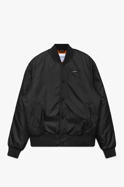 Куртка-бомбер с надписью Scribble Hype, черный