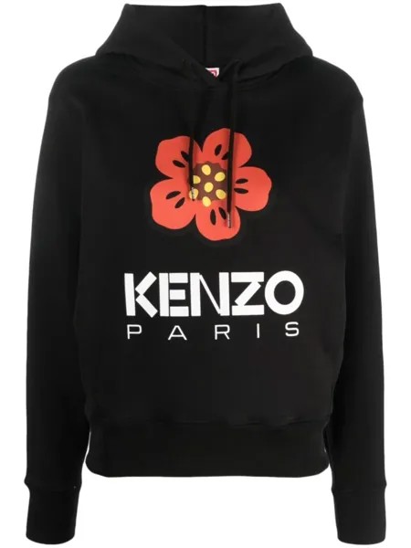 Kenzo худи с логотипом, черный