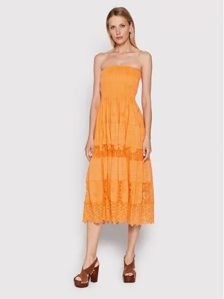 Летнее платье стандартного кроя Iconique, оранжевый