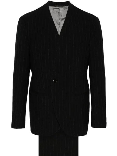Giorgio Armani костюм в тонкую полоску, черный