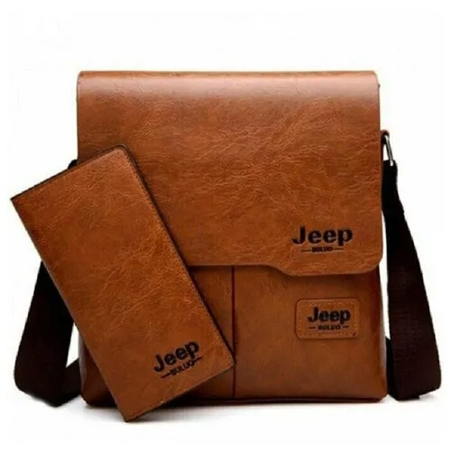 Набор Сумка и Портмоне Jeep Buluo Brown