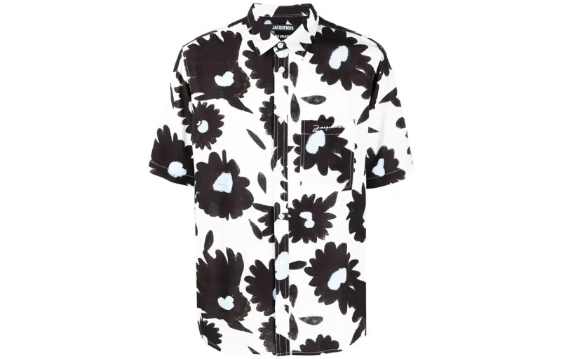 Мужская рубашка Jacquemus, цвет Black/White