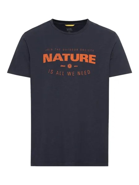 Футболка Camel Active, цвет dunkelblau/orange