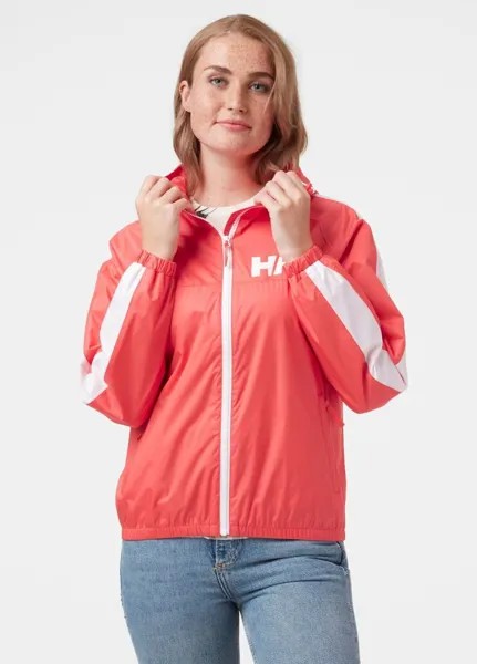 Helly Hansen Vista Packable Jacket Womens Hot Coral Windbreaker Top Верхняя одежда