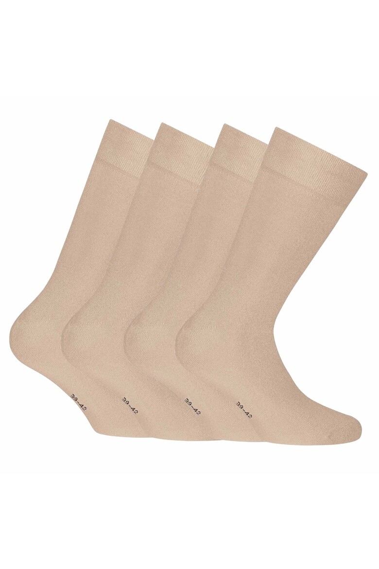 Длинные носки - 4 пары Rohner Basic, бежевый
