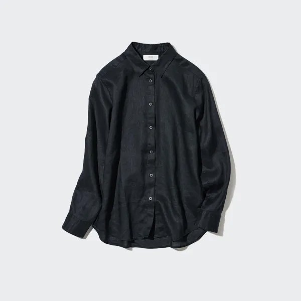 Рубашка женская UNIQLO 446845COL09 черная XS (доставка из-за рубежа)