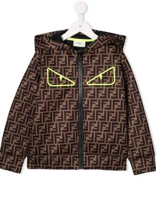 Fendi Kids худи с логотипом