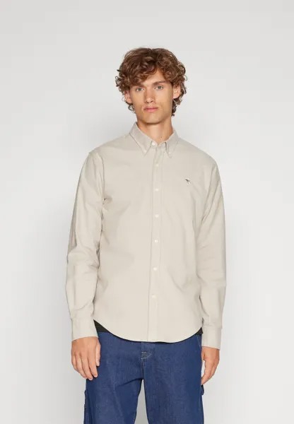 Рубашка ELEVATED ICON OXFORD SHIRT Abercrombie & Fitch, цвет TAN SOLID