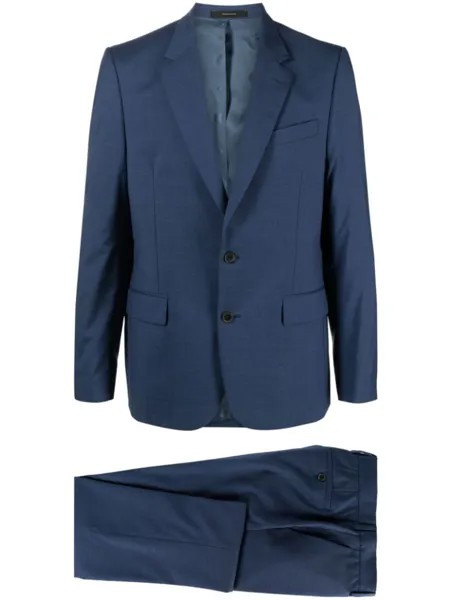 Paul Smith костюм в ломаную клетку с однобортным пиджаком, синий