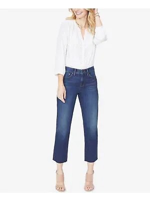 Женские укороченные хлопковые джинсы темно-синего цвета NYDJ Размер: 6
