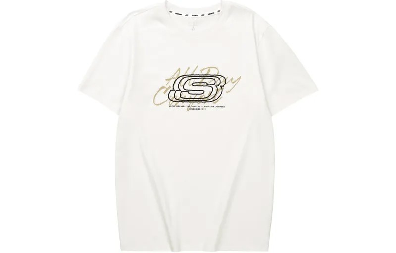 Футболка унисекс Marshmallow/0074 Skechers, цвет Marshmallow/0074