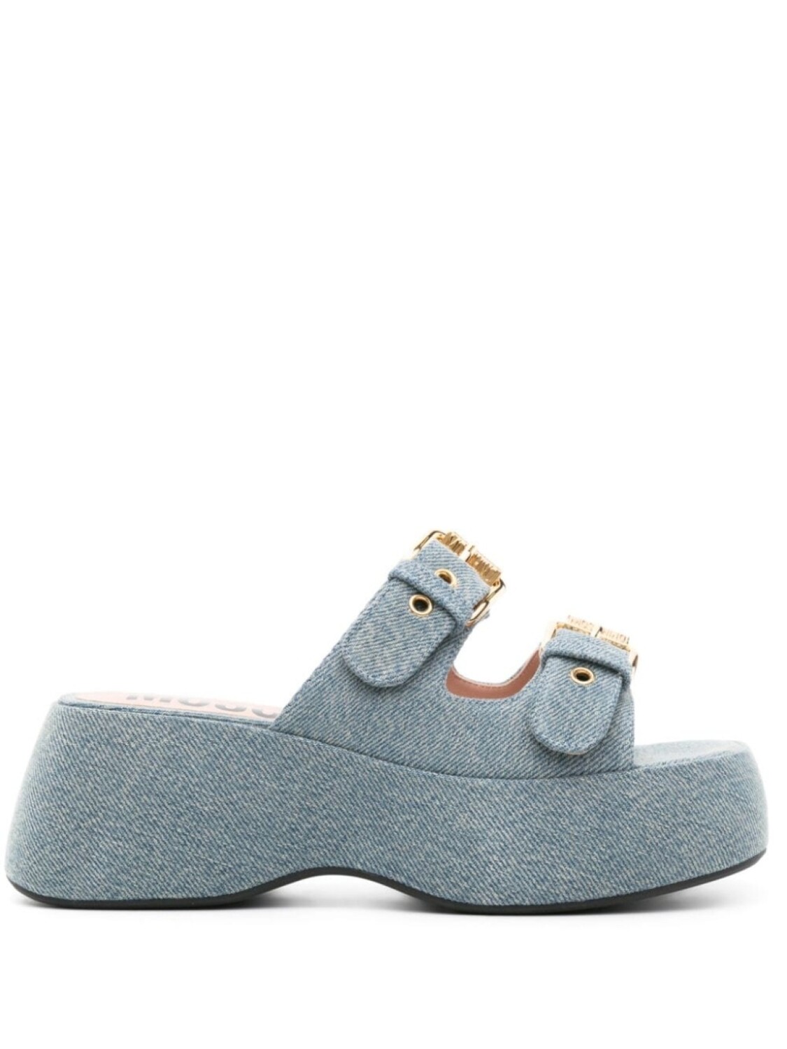 Джинсовые мюли Dolly 75 Moschino, синий
