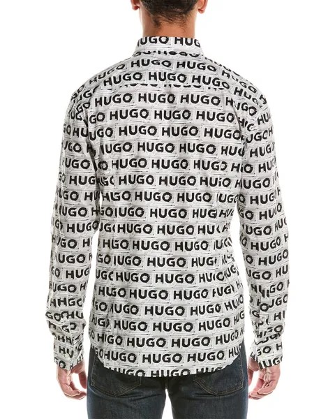 HUGO Тканая рубашка приталенного кроя Hugo Boss Hugo Hugo Boss, белый